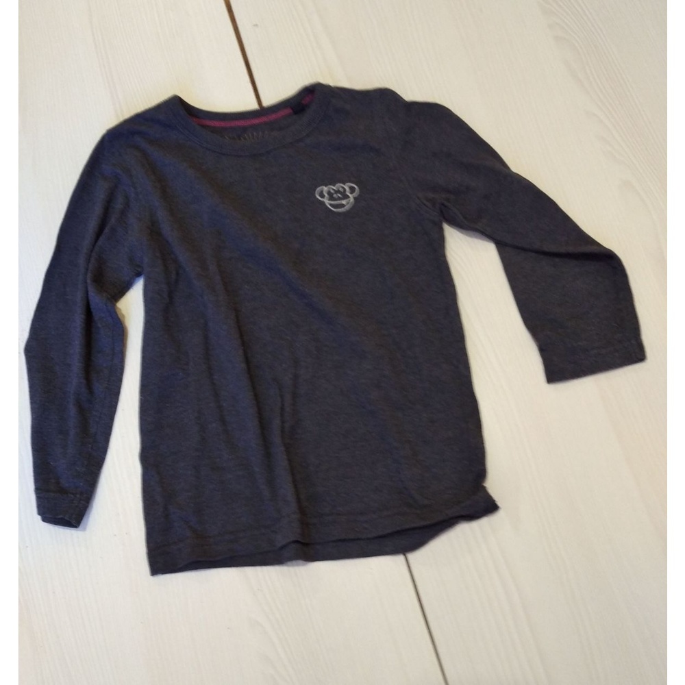 Long Sleeve Shirt Men's Gray Monkey Graphic